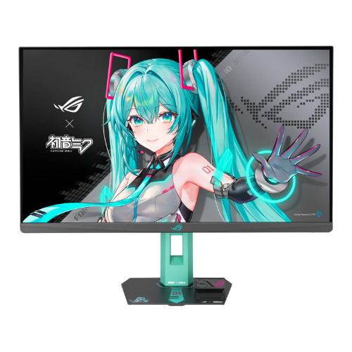 ASUS ROG Strix XG27ACMEG-G Hatsune Miku Edition Gaming Monitor, 27" Fast IPS Display, QHD Resolution, 260Hz Refresh Rate, 0.3ms Response Time, NVIDIA G-Sync & AMD FreeSync Premium | 90LM0C7U-B01371
