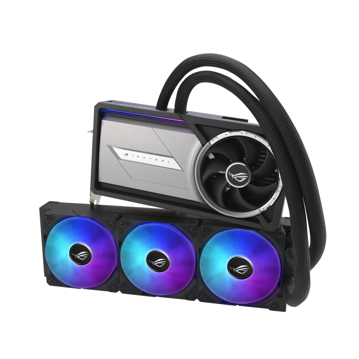 ASUS ROG Astral LC GeForce RTX 5090 OC Edition Graphics Card, 32GB GDDR7 512-Bit Memory, 2580 MHz Boost Clock, 21760 CUDA Cores, 28 Gbps Memory Speed, PCI Express 5.0 | 90YV0LW2-M0NA00