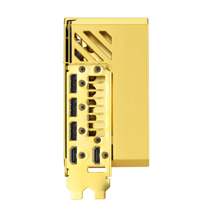 ASUS ROG Astral GeForce RTX 5090 Dhahab OC Edition Graphics Card, 32GB GDDR7 512-Bit Memory, 2580 MHz Boost Clock, 21760 CUDA Cores, 28 Gbps Memory Speed, Gold | 90YV0LW6-M0NM00