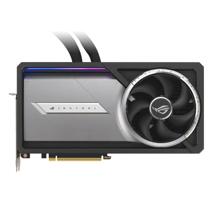 ASUS ROG Astral LC GeForce RTX 5090 OC Edition Graphics Card, 32GB GDDR7 512-Bit Memory, 2580 MHz Boost Clock, 21760 CUDA Cores, 28 Gbps Memory Speed, PCI Express 5.0 | 90YV0LW2-M0NA00