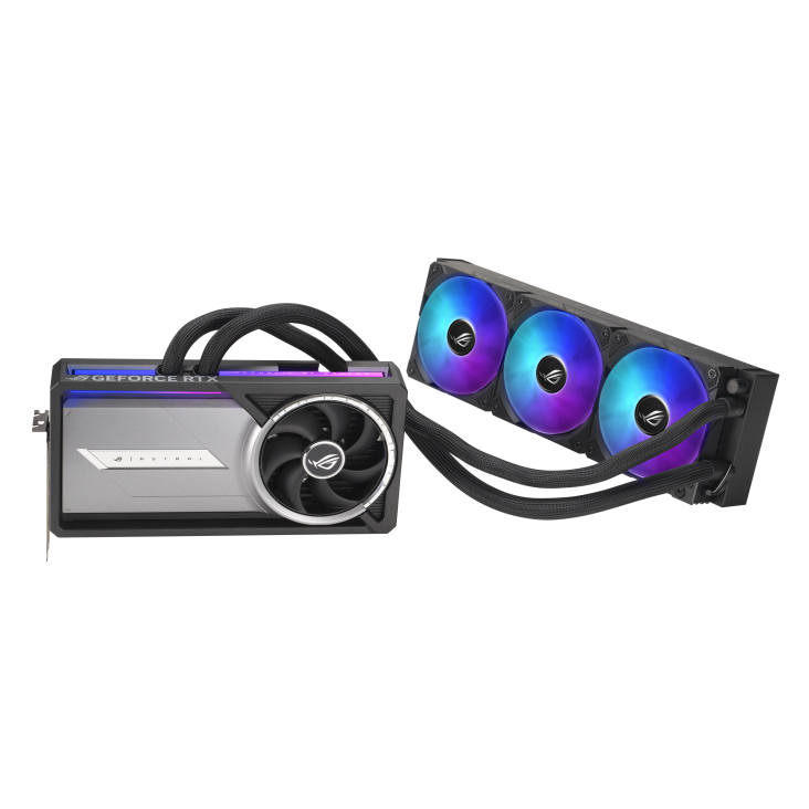 ASUS ROG Astral LC GeForce RTX 5090 OC Edition Graphics Card, 32GB GDDR7 512-Bit Memory, 2580 MHz Boost Clock, 21760 CUDA Cores, 28 Gbps Memory Speed, PCI Express 5.0 | 90YV0LW2-M0NA00